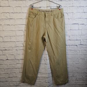 Tommy Bahama Pants Mens 36 Beige Cotton Chino Tropical Beach Relax Adult